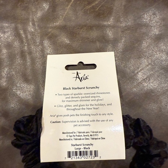 NWT Aria Black Dog Collar Accessory Large 13-17" Halloween Costume Tulle Bow - Picture 2 of 3